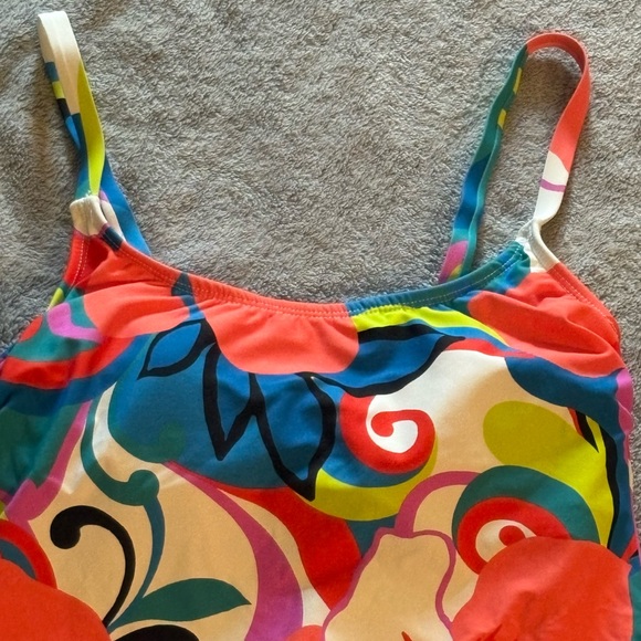 NWT Mynah Aruba Sky Tankini Top XS Floral Colorful - Picture 2 of 9
